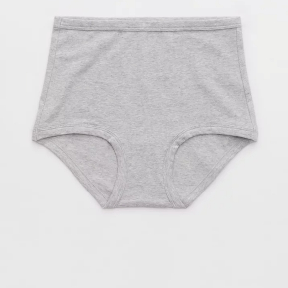 Aerie Superchill High Waisted Cotton Brief Underwear XL 5 x Black, 2 x Gray - Picture 4 of 11